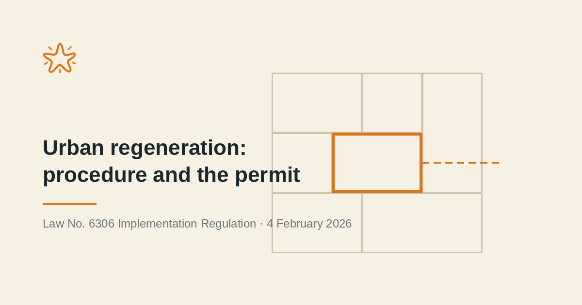 When procedure becomes a condition precedent: Türkiye's February 2026 urban regeneration amendment